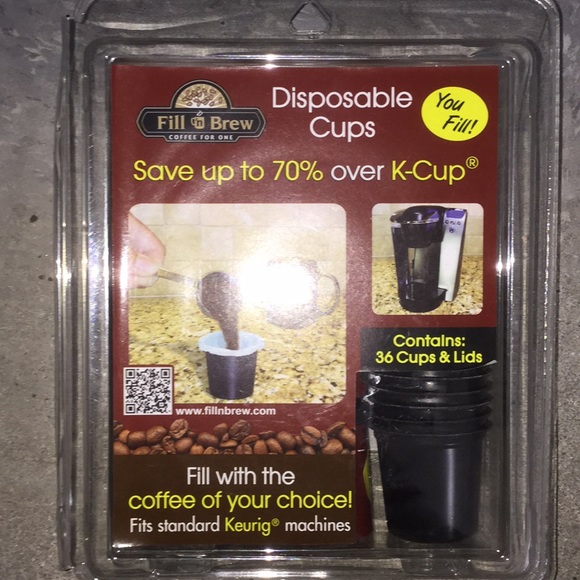 Fill N Brew Disposable Cups, 36-Count Factory Sealed NIP - Picture 2 of 3